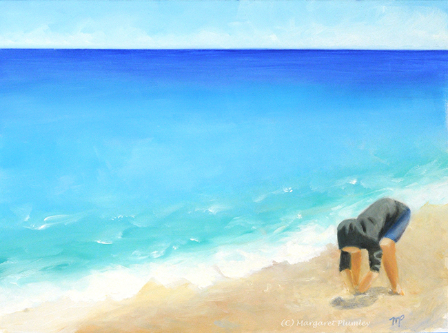 building Sand Castles on the beach